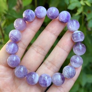 12mm stretchable‎ dream amethyst bracelet